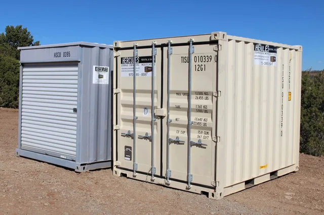 Small-footprint 10-foot container ideal for residential and small business storage