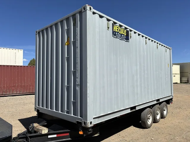 20-foot high cube container with extra vertical clearance for tall items