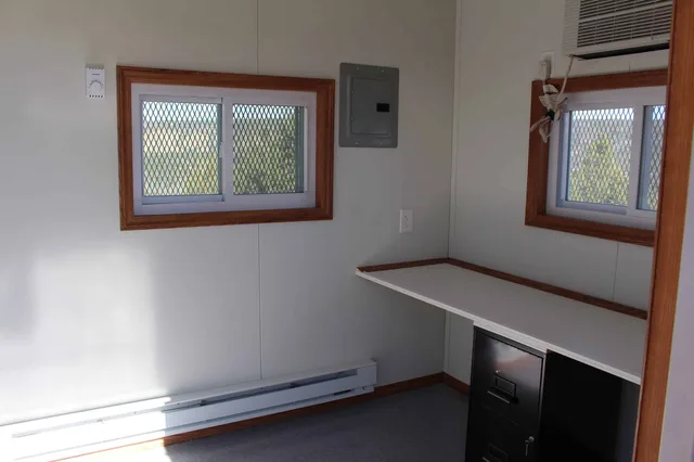 Cargo-worthy 20-foot container in excellent condition on the yard