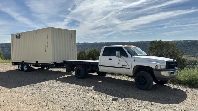 20-foot storage unit ready for delivery across the Four Corners region