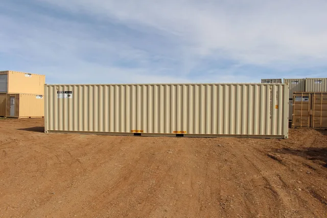 40-foot high cube double door model on display at Hercules Containers