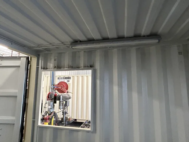 Hercules generator enclosure with corrosion-resistant coating applied