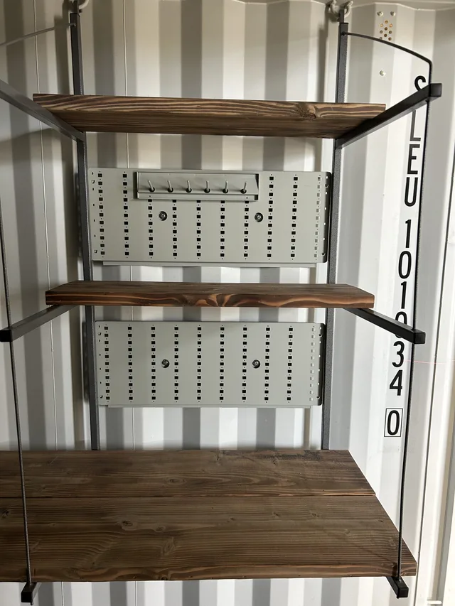 Exterior corner detail showing reinforced welding on a Gunfighter unit