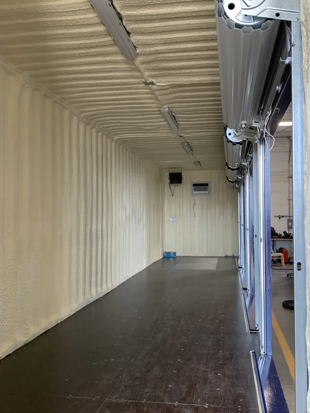 Foundation and anchoring system for a container placement project