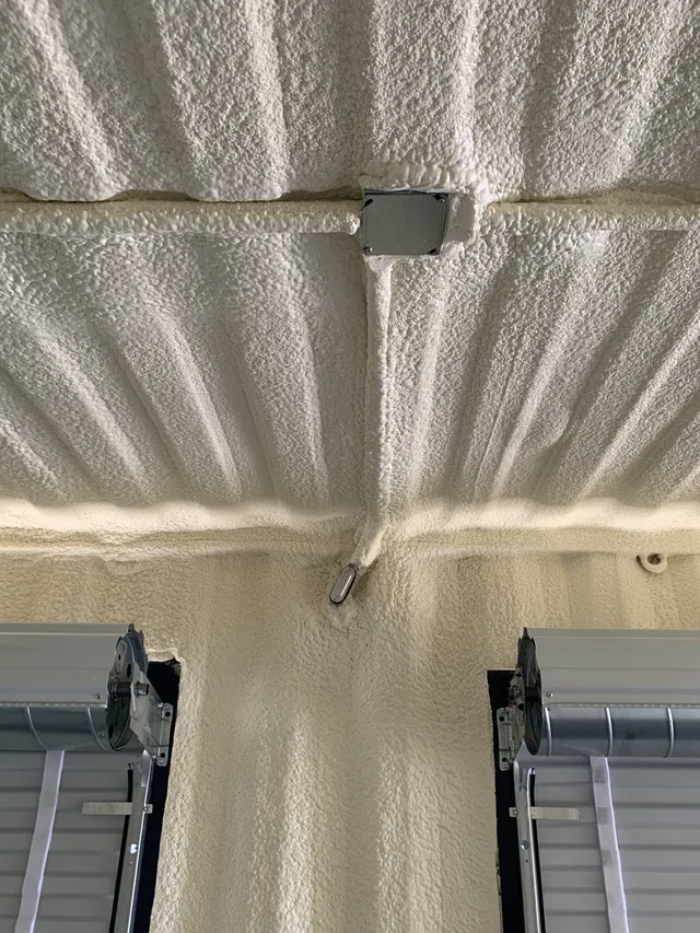 Container modification showing roof waterproofing and flashing detail