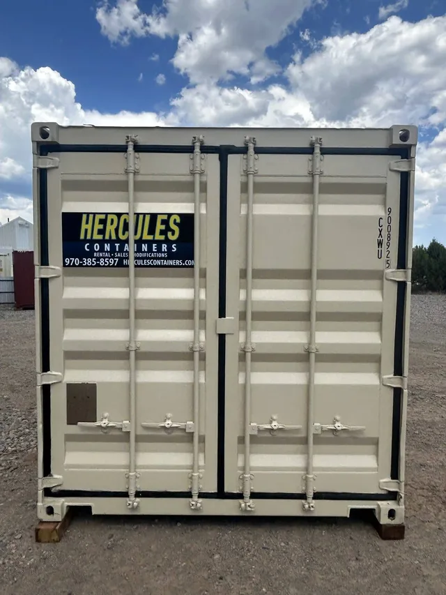 Storage container on-site at a customer location in Southwest Colorado