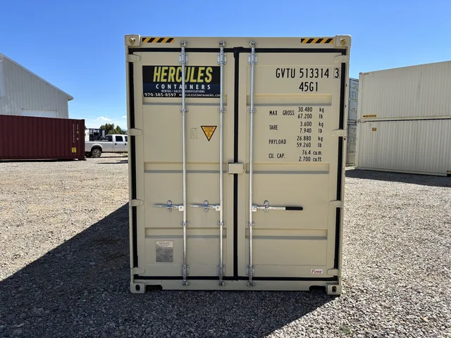 40-foot standard storage container at Hercules in Durango