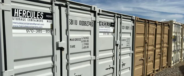 Storage container on-site at a customer location in Southwest Colorado