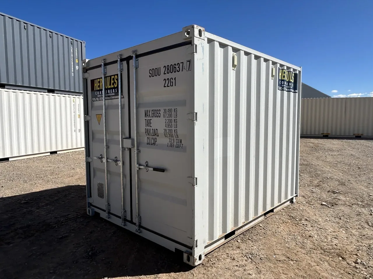 10-foot compact storage container at Hercules Containers in Durango